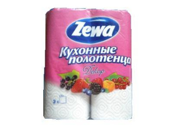 Хоз Полотенца кухонные Zewa Белые 2-х сл., 2 шт., 11,2м (4302)