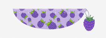 Линейка ПВХ 15 см Tutti-Frutti. Blackberry 5091023
