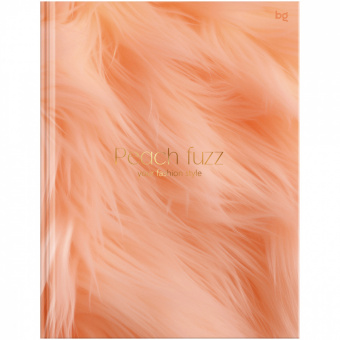Тетрадь 80л, А5, бизнес-блокнот Peach Fuzz ,клетка ,soft-touch ламин.ББ5т80_лc_тф 38087