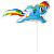 Воздушный шар Ф Пони голубой 1206-0857
