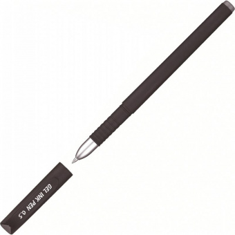 Ручка гелевая ATTACHE Velvet черная, корпус soft-touch, 0,5мм\613139