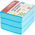 Блок для записей проклеенный, 6х5х4 см, 2 цв, цветной, deVente, 2012209