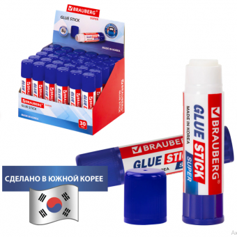 Клей-карандаш  8 г BRAUBERG SUPER 229540