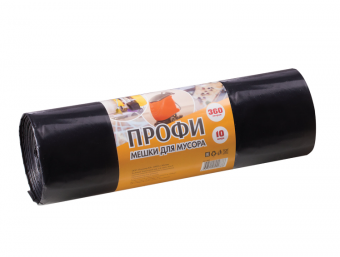 Пакеты для мусора 360л, 110х140, 65мкр, 10шт./рул., 2883